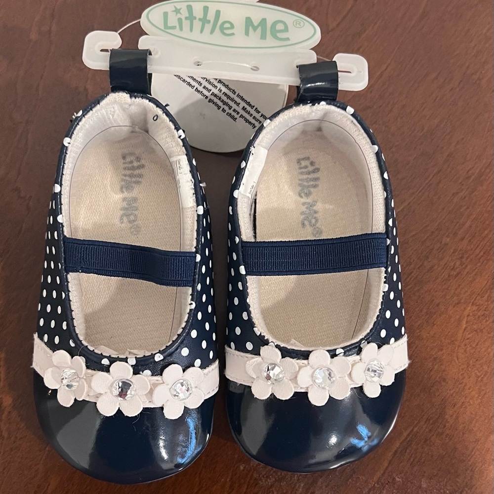 NWT Little me baby shoes size 3